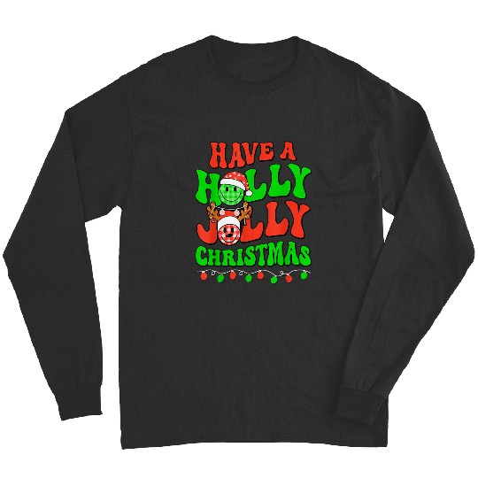 Groovy Christmas Have A Holly Xmas Jolly Team Santa Elf PJs  : Mickey Disney Christmas, Disney Christmas Long Sleeves