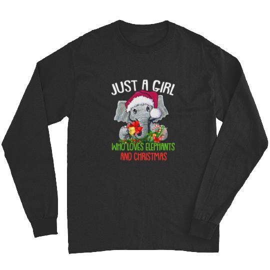 Discover Just A Girl Who Loves Elephants Sticker3, Disney Elephant Dumbo Christmas , Dumbo Christmas Long Sleeves