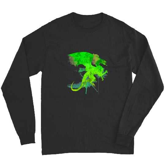 Discover Dragon flying Watercolor Forest   SALE!! : Disney Villains Maleficent , Maleficent Gift S-5XL Long Sleeves