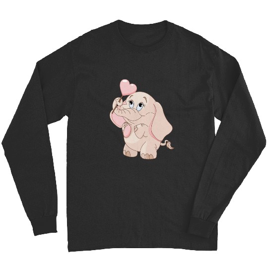 Discover cute girly ivory elephant Sticker: Disney Elephant Dumbo, Dumbo Long Sleeves