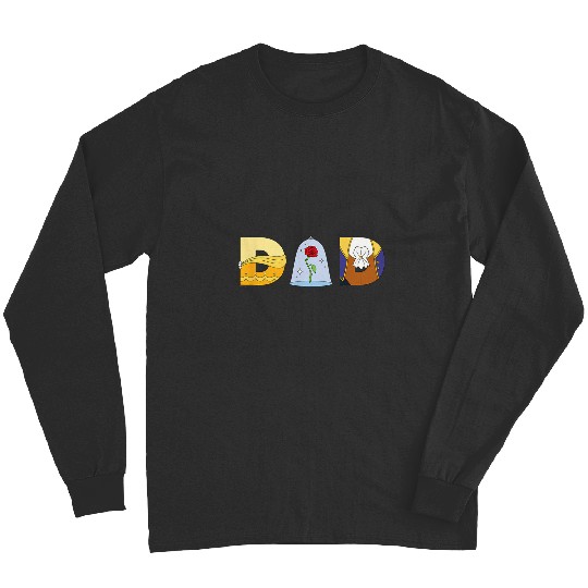 Disney Beauty and the Beast Belle Father’s Day Birthday Dad Long Sleeves