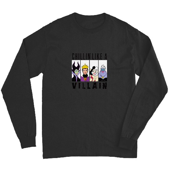 Discover Chillin Like A Villain   SALE!! : Disney Villains Maleficent , Maleficent Gift S-5XL Long Sleeves