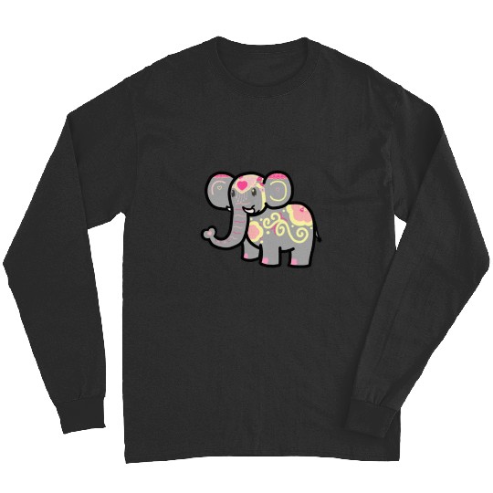 Discover Cute Dressed Up Elephant Sticker: Disney Elephant Dumbo, Dumbo Long Sleeves