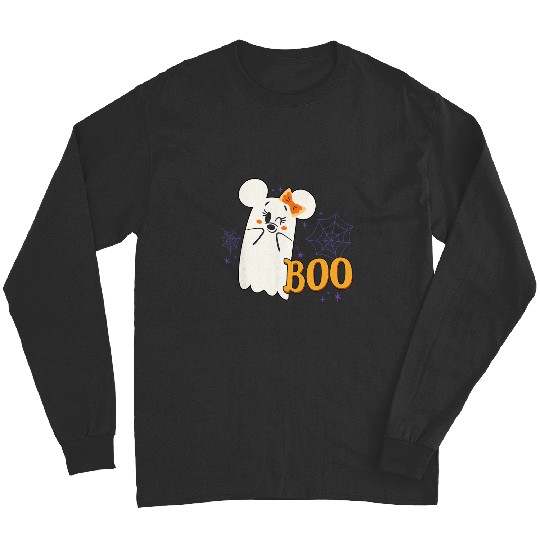 Discover Disney Minnie Mouse Cute Little  Boo Halloween Long Sleeves