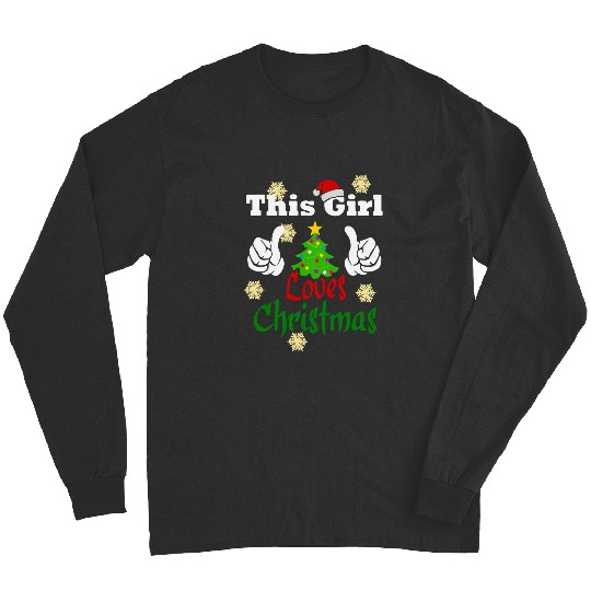 Discover THIS GIRL LOVES CHRISTMAS - Ladies Women Love Christmas   : Mickey Disney Christmas, Disney Christmas Long Sleeves