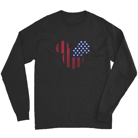 Discover Disney Mickey Mouse Americana Ears Shape Hoodie Long Sleeves