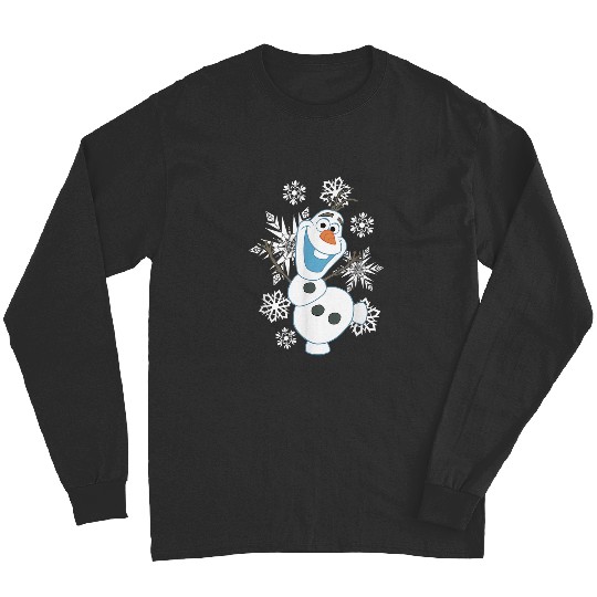 Discover Disneyss Frozen Olaf Vintages Snowflake Magic Happy Portrait Long Sleeves