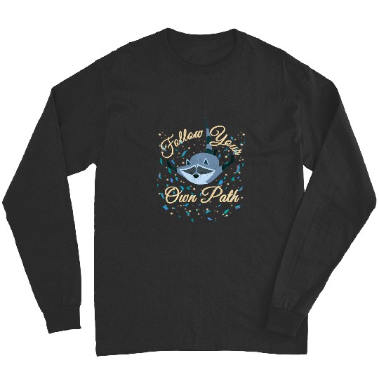 Disney Pocahontas Meeko Follow Your Own Path Text Long Sleeves
