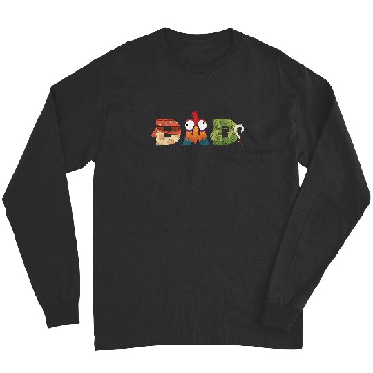Disney Moana Letters Maui Father’s Day Birthday Best Dad Long Sleeves