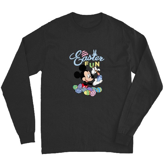 Disney Mickey Mouse Easter Fun Painting Eggs Long Sleeves