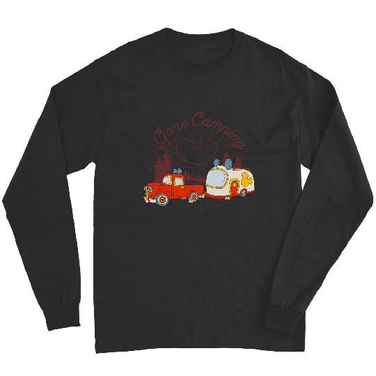 Discover Disney Mickey And Friends Gone Camping Retro Trailer Long Sleeves