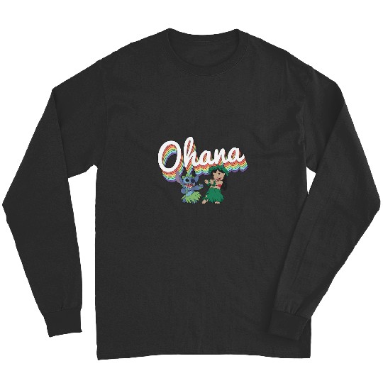 Discover Disney Lilo Stitch Pride Ohana Rainbow Long Sleeves