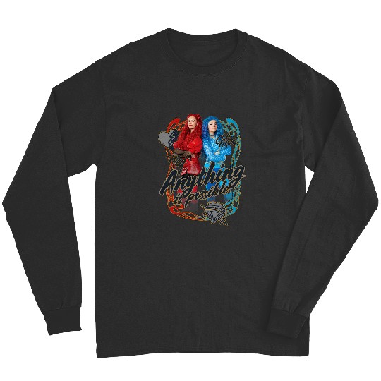 Discover Disney Descendants Red Chloe Anything Is Possible Chest Logo Long Sleeves