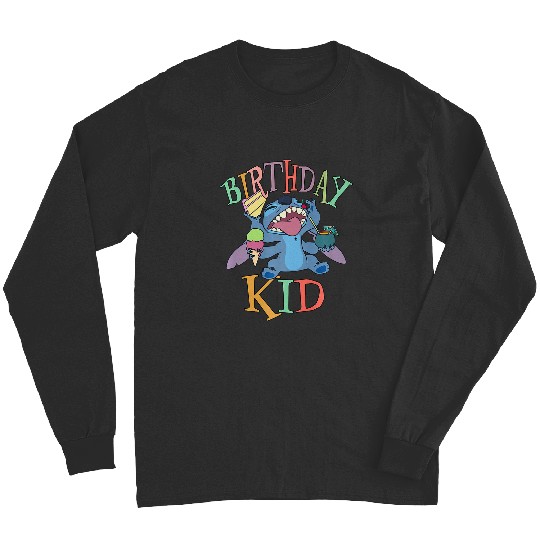 Discover Disney Lilo & Stitch Birthday Kid Retro Snacking Stitch Premium Long Sleeves