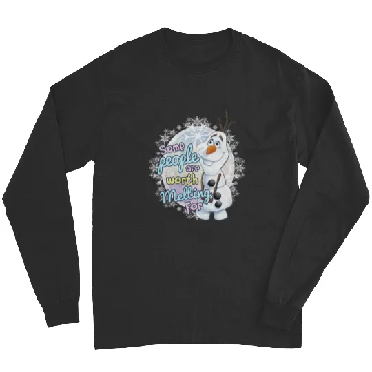 Discover Disney Frozen Some People Are Worth Melting For Retro Olaf Long Sleeves
