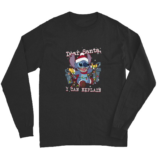 Discover Disney Lilo Stitch Christmas Dear Santa I Can Explain Long Sleeves