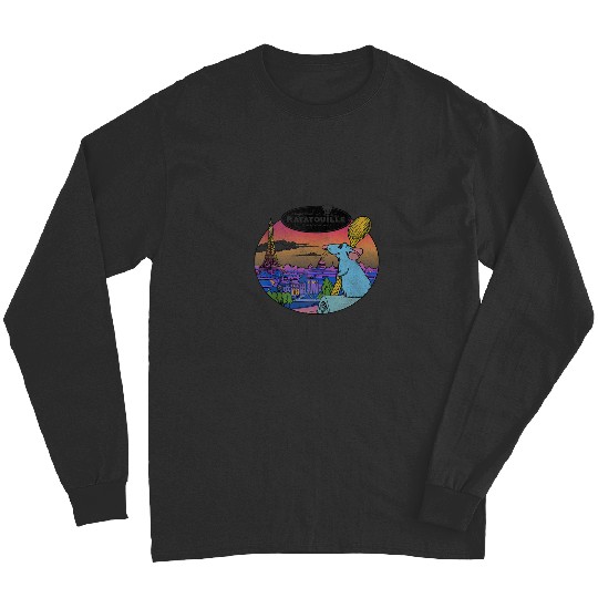 Disney Pixar Ratatouille Remy And Paris Logo Tank Top Long Sleeves
