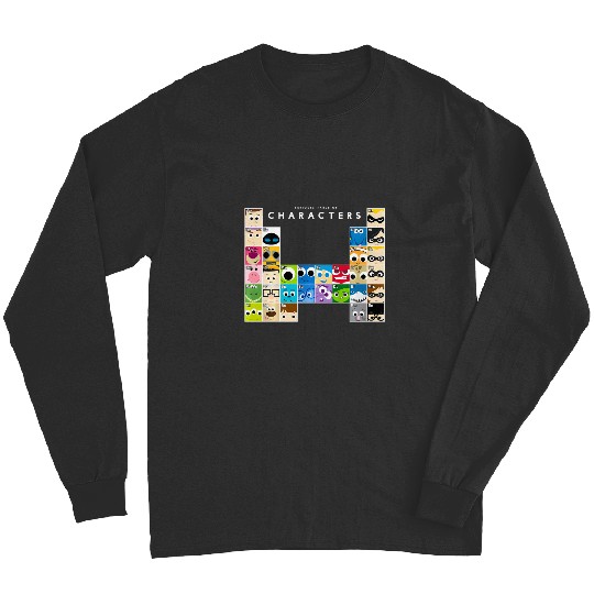 Discover Disney Pixar Movie Characters Periodic Table Long Sleeves