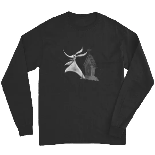 Discover Disney The Nightmare Before Christmas Zero Big Face Long Sleeves