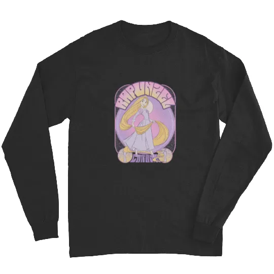 Disney Tangled Rapunzel Seventies Retro Poster Long Sleeve Long Sleeves