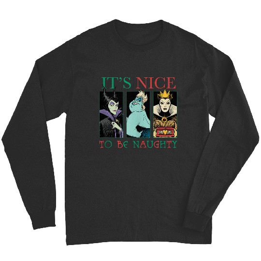 Discover Disneyss Villains Holiday Christmas Its Nice To Be Naughty Long Sleeves