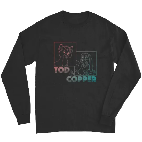 Disney The Fox and the Hound Tod & Copper Gradient Long Sleeve Long Sleeves