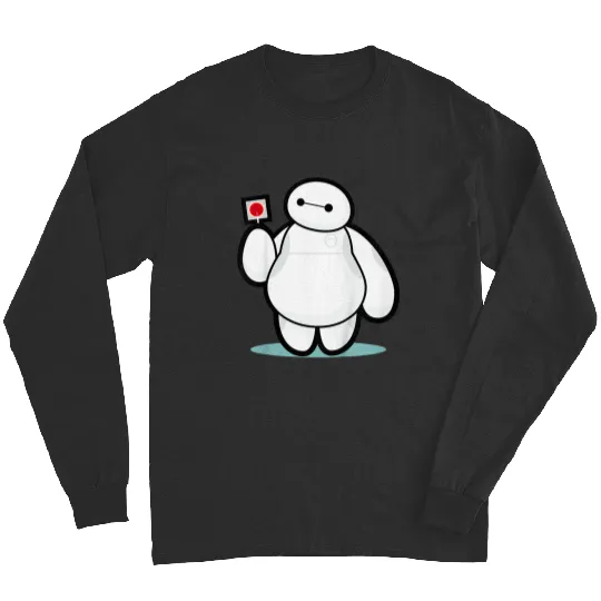 Disneyss Big Hero 6 Baymax With Lollipop Cute shots Long Sleeves