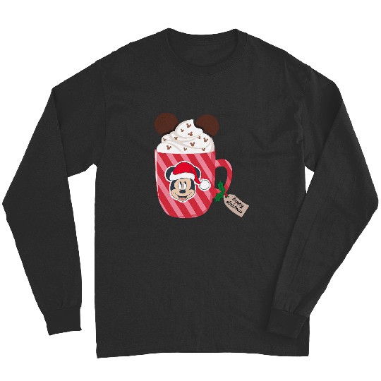 Disney Mickey Mouse Happy Christmas Hot Chocolate Cocoa Mug Long Sleeve Long Sleeves