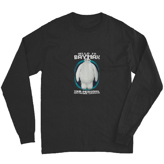 Disney Big Hero 6 Hello Im Baymax Graphic TShirt Long Sleeves