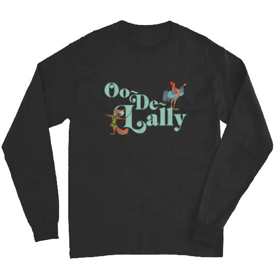 Disneyss Robin Hood Oo de lally Iconic Quote Chest Text Logo Long Sleeves