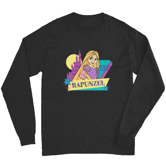 Womens Disney Tangled Retro ’90s Couples Matching Rapunzel V-Neck Long Sleeves