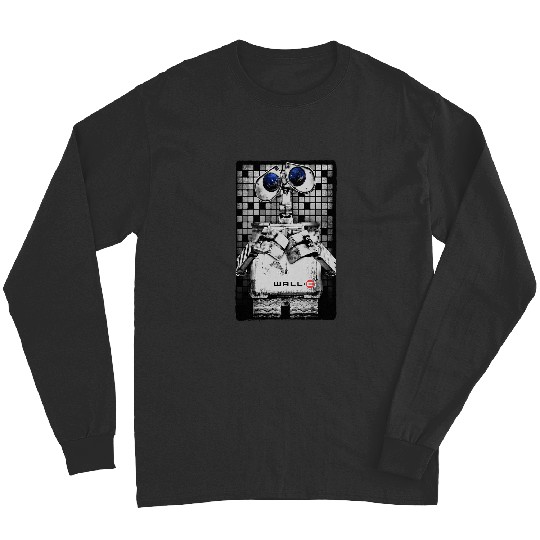 Disney Pixarss WALLE Distressed Tile Sad Eyes Movie Long Sleeves