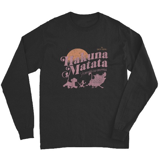 Disneyss The Lion King Hakuna Matata It Means No Worries Long Sleeves