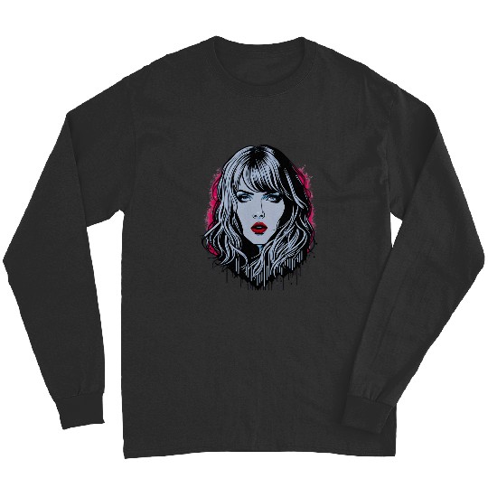 Discover Colorful Portraits of Taylor Swfit Hits  : Vintage Taylor The Eras Tour , The Eras Tour Taylor Version, THE ERAS TOUR , Taylor Long Sleeves