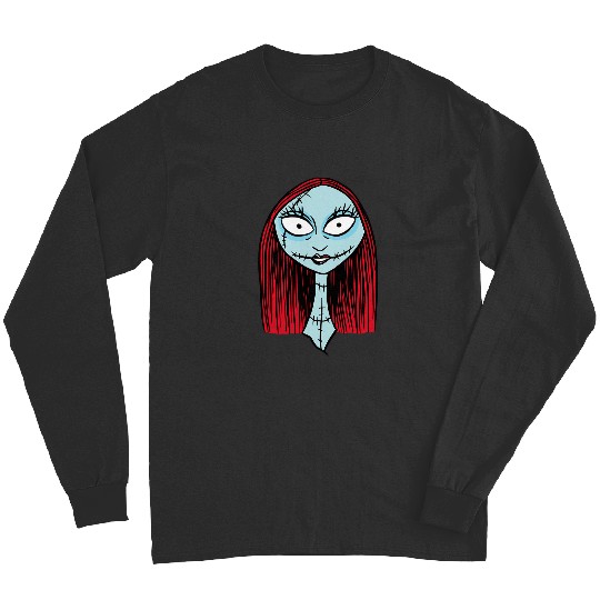 Disney The Nightmare Before Christmas Sally Big Face Long Sleeves
