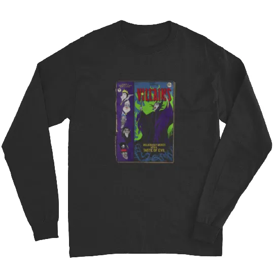 Womens Disney Villains Deliciously Wicked Comic V-Neck Long Sleeves