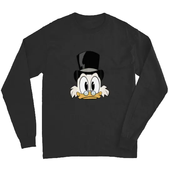 Disney Ducktales Scrooge Mcduck Big Face Long Sleeves