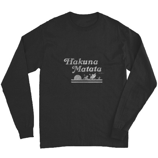 Disneys lion king hakuna matata silhouette Long Sleeves