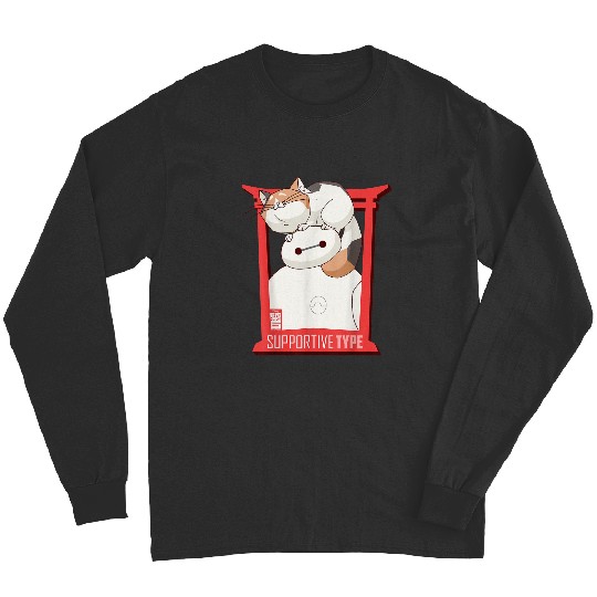 Disney Big Hero 6 Tv Series Baymax And Cat Graphic Long Sleeves
