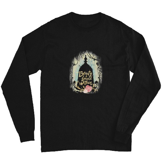 Disneys beauty and beast is found within graphic Long Sleeves
