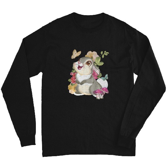 Disney Bambi Thumper Vintagess Floral Portrait Premium Long Sleeves