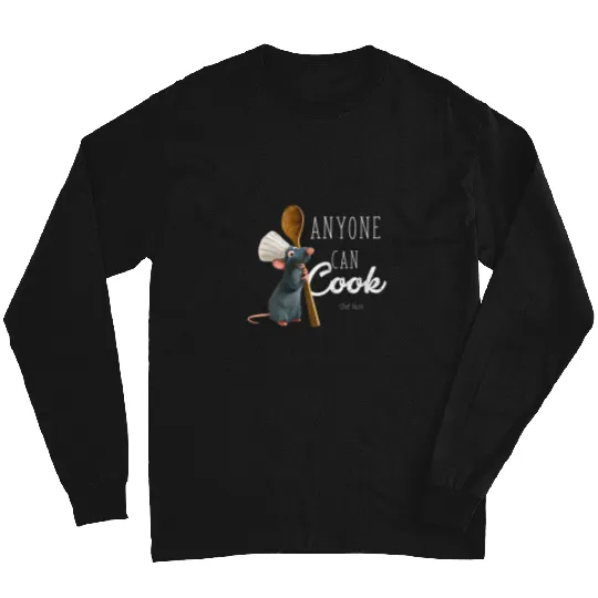 womens Disneys Pixars ratatouille remy anyone can cook Long Sleeves