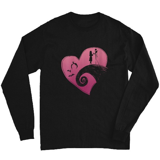 Disneyss The Nightmare Before Christmas Jack And Sally Heart Long Sleeves