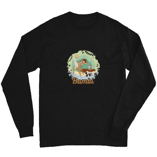 Disney Bambi Thumper And Flower Paper Cut Portra Long Sleeves