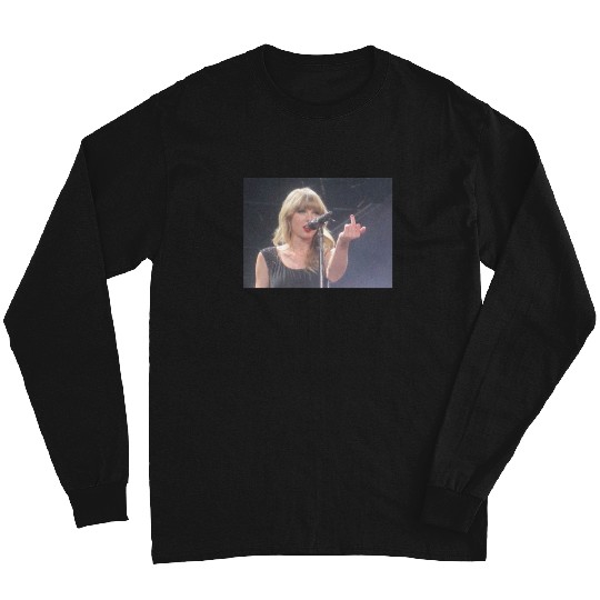 Discover Taylor middle finger meme Long Sleeves