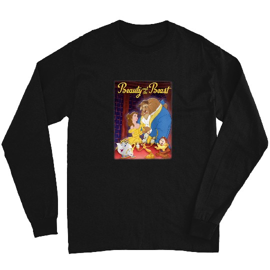 Disneyss Beauty And The Beast Distressed Movie Poster Long Sleeves