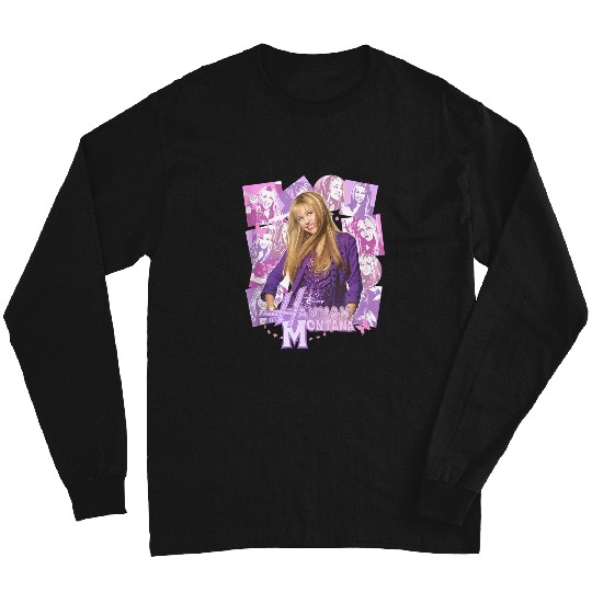 Disneyss Hannah Montana Epic Iconic Collage Big Chest Poster Long Sleeves