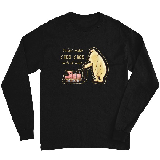 Disneyss Winnie The Pooh Trains Make Choo choo Sorts Of Noise Long Sleeves