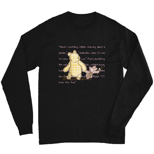 Disneyss Winnie The Pooh And Piglet Quote Cute Big Chest Logo Long Sleeves