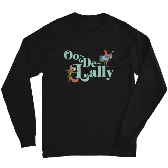 Disneyss Robin Hood Oo de lally Iconic Quote Chest Text Logo Long Sleeves